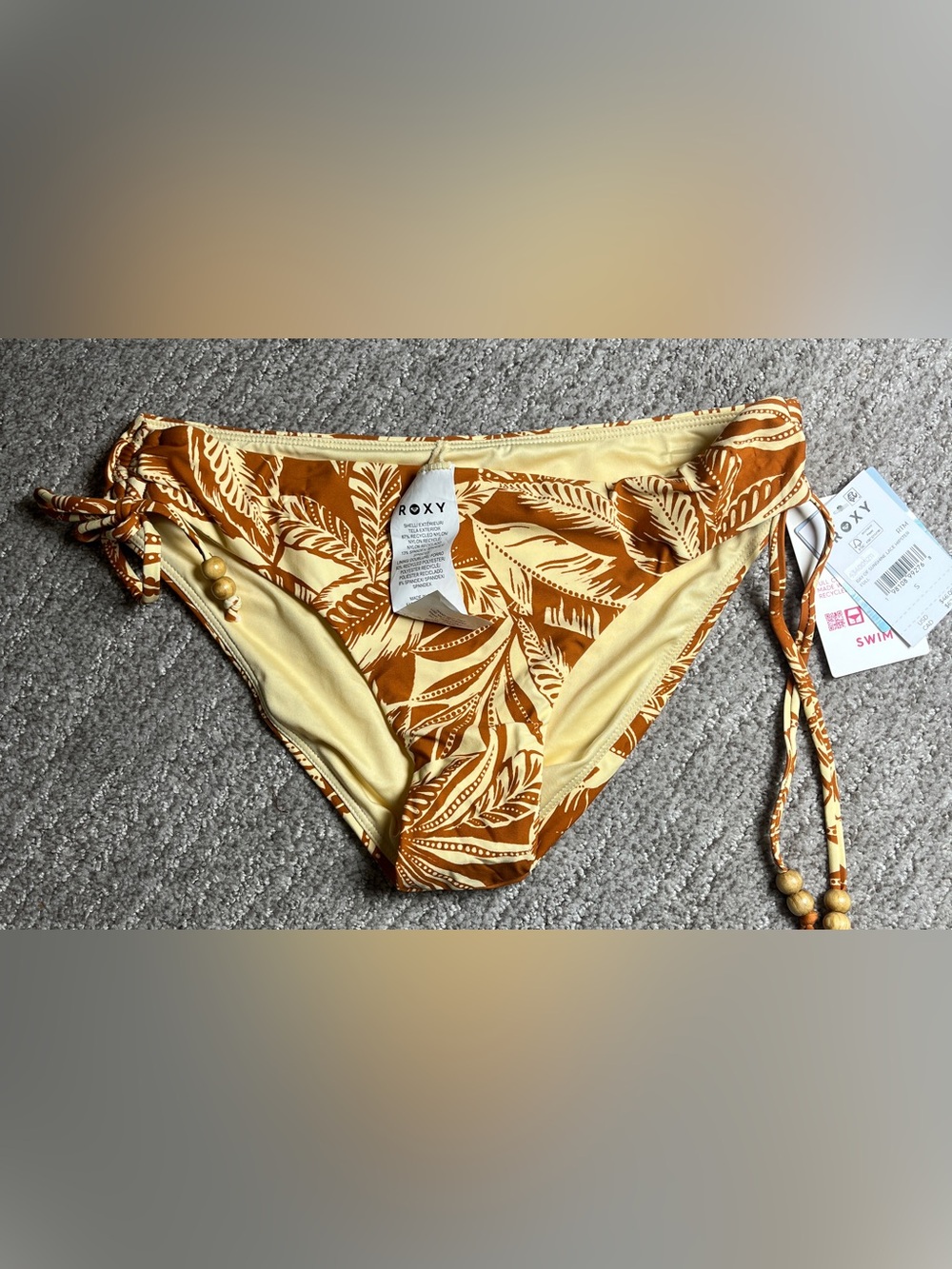 Roxy Surf Essentials Brazilian String Bikini Bottom S.